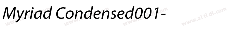 Myriad Condensed001字体转换